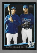 2009 Topps Wal-Mart Black Classic Combos Evan Longoria/David Price #22 Rays