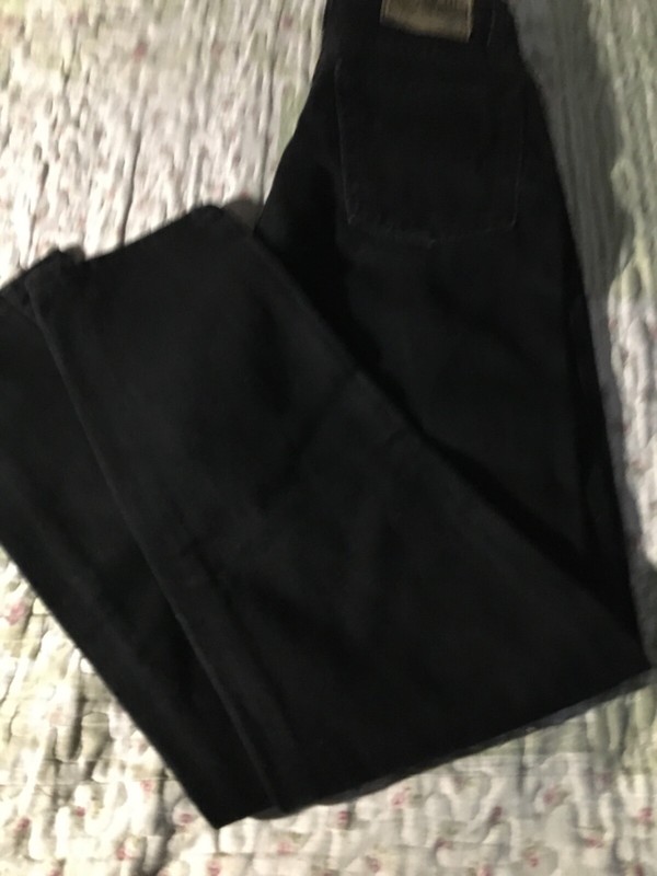 Vtg Jordache Sz 9/10 Women's Black Wide Legs Jeans