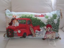 DOG Golden Retriever/YellowLab, Schnauzer Christmas Throw Pillow Cover New