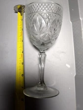 Pressed glass Wine 7" Tall