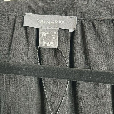 NWT Primark Womens Black Dress With Tie Size 20 | eBay