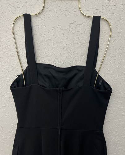 Crystal Sky Women’s Jumpsuit Black Pockets Back Zip Size Medium - Picture 5 of 9