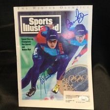 Dan Jansen & Bonnie Blair signed Sports Illustrated Magazine- JSA -1 #