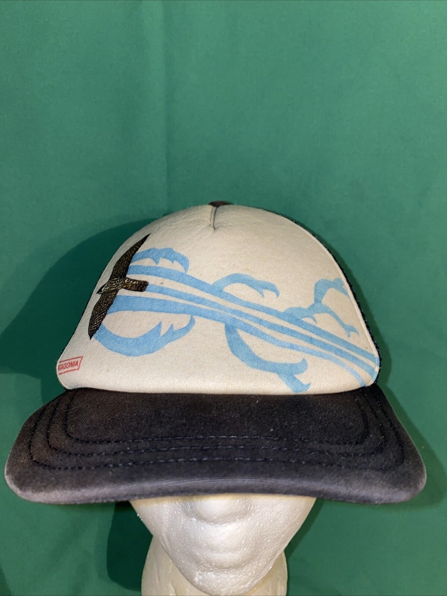 Patagonia Hat Soaring Peregrine Interstate Trucker Cap Women OS White Black