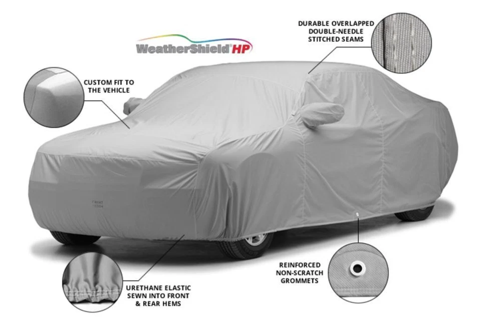 COVERCRAFT Weathershield HP Gray CAR COVER fits 2003 to 2012 Mercedes-Benz SL - Image 3 of 4
