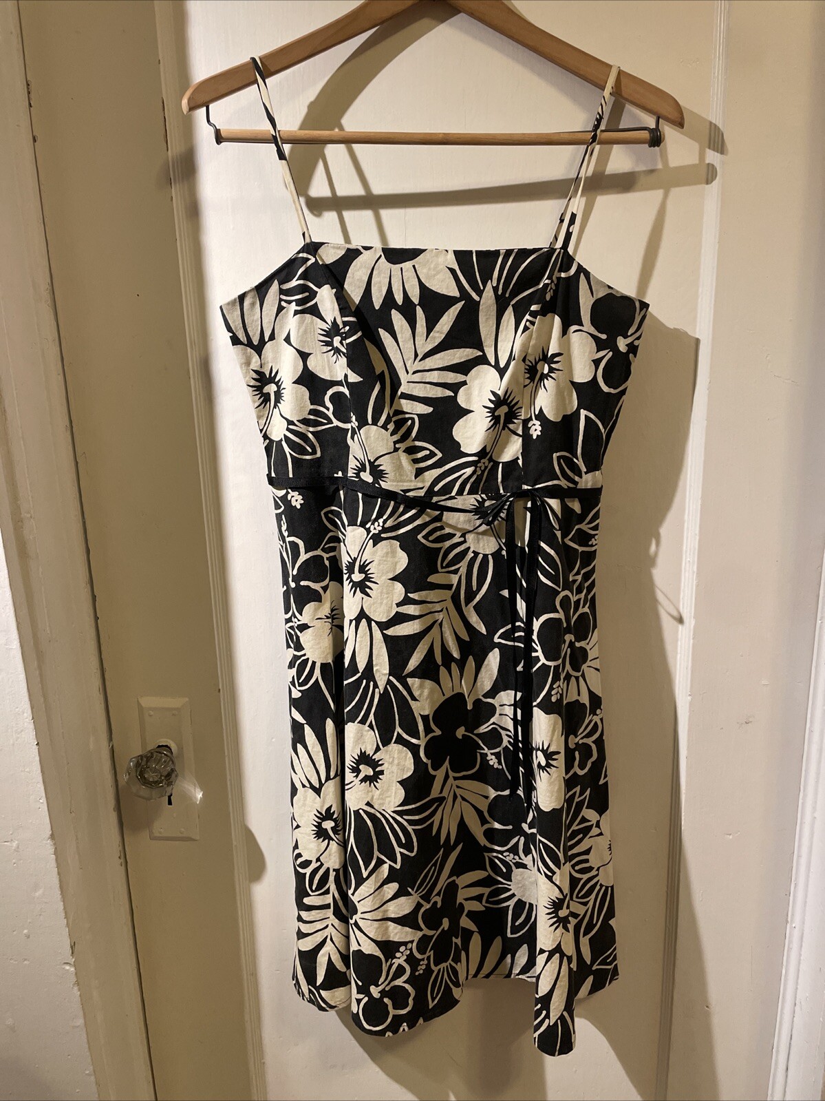 City Triangles Y2K Spaghetti Strap Black Floral Dress Size 7/8 eBay