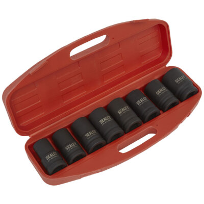 Sealey Impact Socket Set 8pc Deep 1
