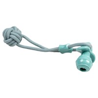 Duvo+ Hundespielzeug Zahnseil 38Cm Blau - Zugring & Gummischnuller Combo