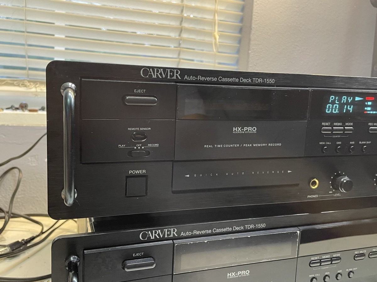 CARVER TDR-1550 Stereo Cassette Deck SERVICED w. Remote | eBay