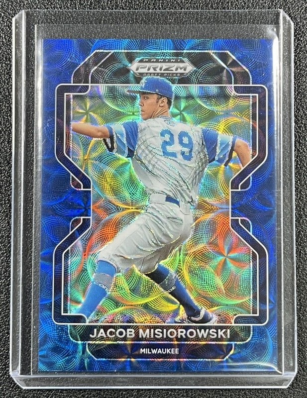 JACOB MISIOROWSKI 2022 PANINI PRIZM DRAFT PICKS NAVY BLUE KALEIDOSCOPE 2/15