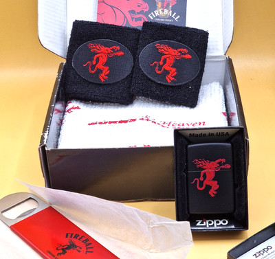 2014 Fireball Whiskey Zippo Lighter bartender kit