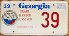 Item photo. Show Listing Details page. Listing Georgia Pearl Harbor Survivor License Plate Number Tag