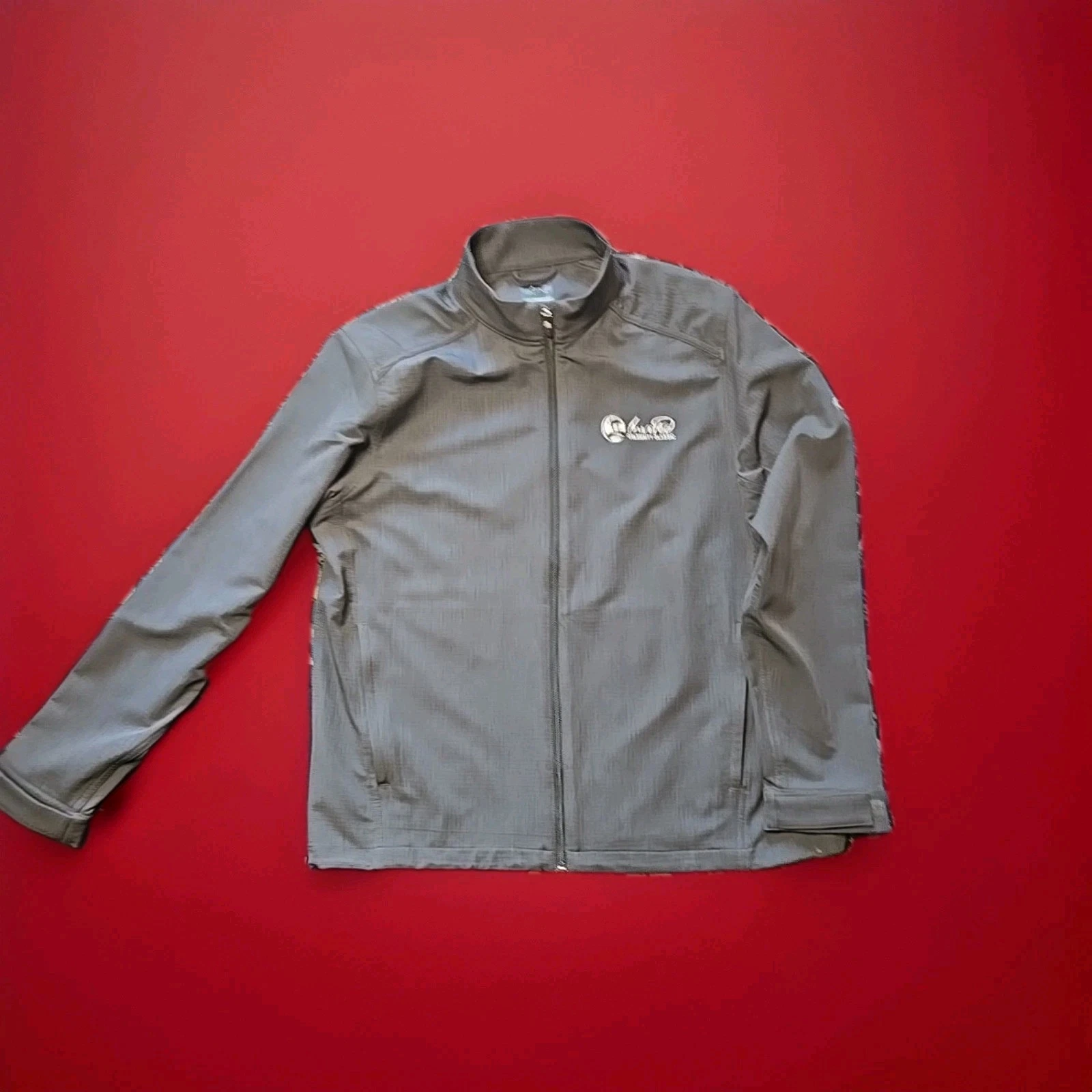 Greg NORMAN WIND BREAKER GOLF JACKET Men's Large Charcoal GRAY New