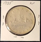 1935 Canadian Silver $1 Dollar Coin