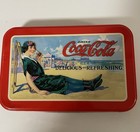 Vintage Drink Coca-cola Tin With 2 Pks Of Coca-cola Playing Cds — photo 1