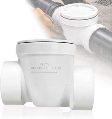 3'' PVC Backflow Preventer Valve, 3 Inch Backwater Check Valve, Drain Backflow Pr