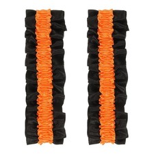 Armband Garter, 2pcs Anti-Slip Sleeve Garter Men Shirt Sleeve, Orange on Black