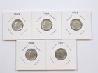 Lot of 5 Roosevelt Dimes - 90% Silver.