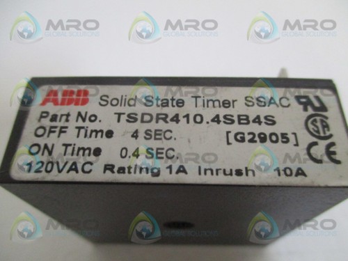 ABB TSDR410.4SB4S SOLID STATE TIMER 4 SEC. UNMP - Picture 5 of 5