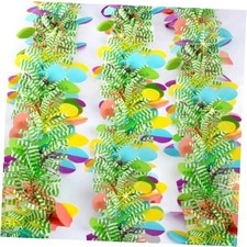 66Ft Easter Garland Decorations Thick Colorful Egg Tinsel Twist Colorful-4