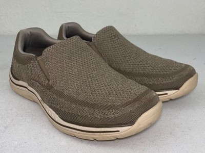 Skechers Mens Expected-Gomel Slip On Sneakers Taupe Size 8
