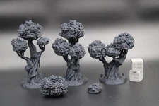 Tabletop Terrain Modular Tree Shrub Scatter Dnd RPG Wargame Skirmish 28mm