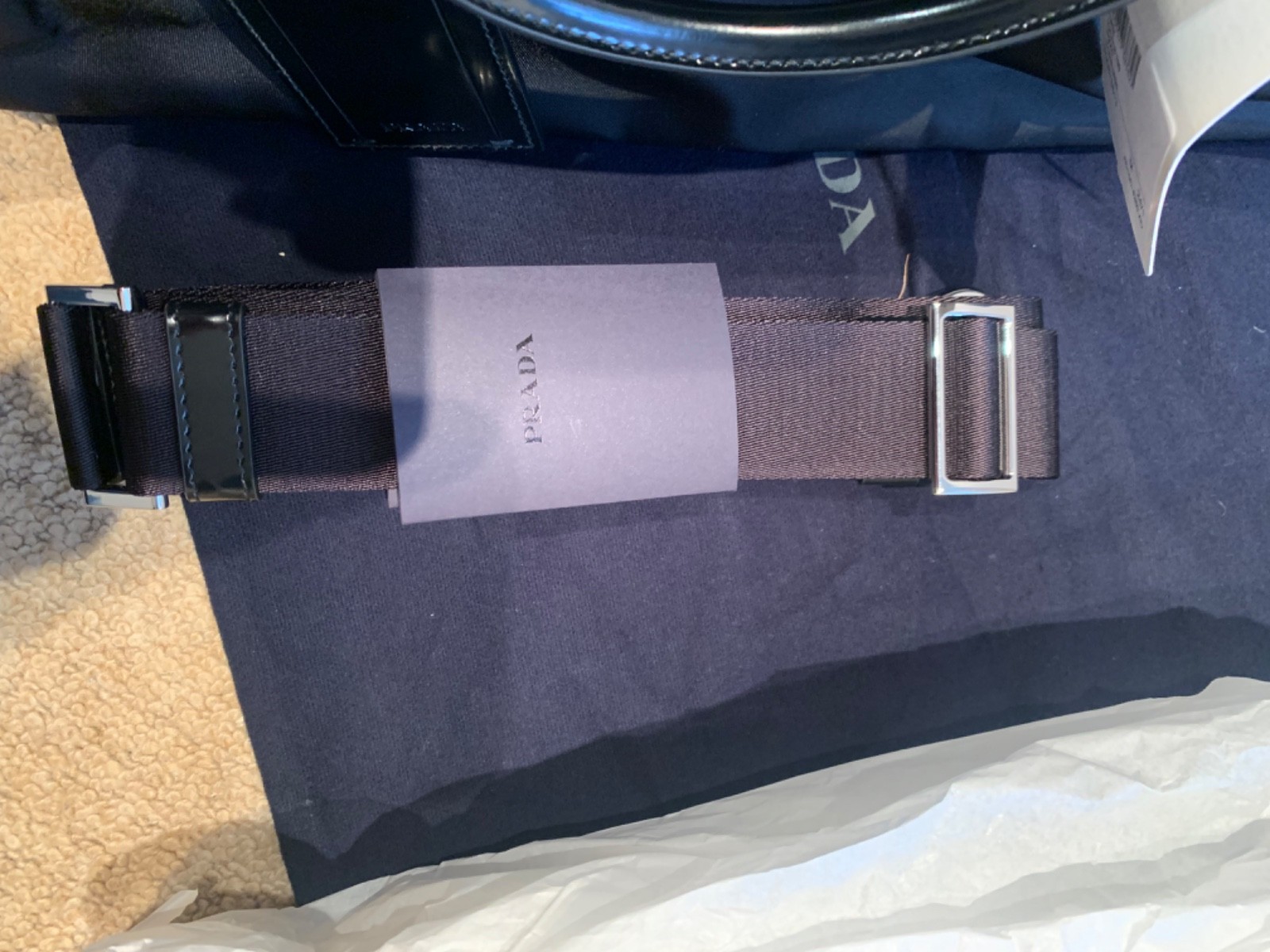 Prada Leather trimmed Travel bag, Black, BNWT, RRP £2600 image 4