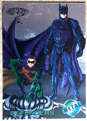 1995 Batman Forever Silver Flasher Card 95 DEFENDERS.