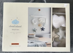 Starry Slumber - ‘Cloud Island’ Wall Art White For Nurseries Or Children’s Rooms