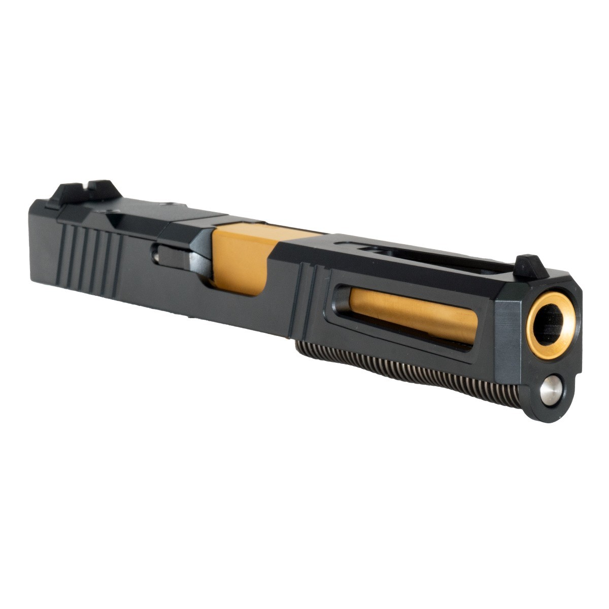 Complete Slide for Glock 17 Gen 3 - RMR Optic Ready - PVD Gold Barrel ...