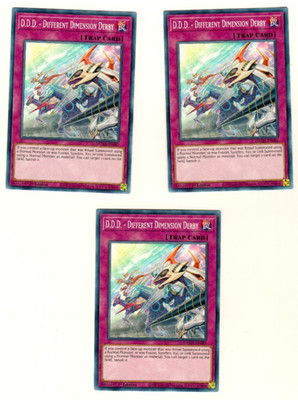 Set Of 3 D.D.D. - Different Dimension Derby Common DAMA-EN085 1st Edition Yugioh