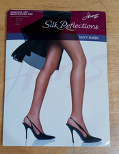 Hanes Pantyhose Silk Reflections Silky Sheer Size EF reinforced toe, control top