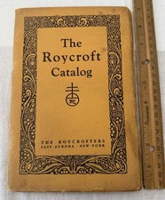 ANTIQUE ROYCROFT CATALOG ROYCROFTERS EAST AUROR NY COPPER SHOP BOOKS ARTS CRAFTS