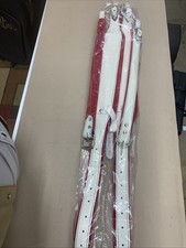 Leather Hand Crafted Accordion Straps Acordeon Correas Candy   Red/white