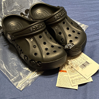 Crocs Baya Clog Unisex Kids Black Slip-On C11 (EU 28-29) 207013-001
