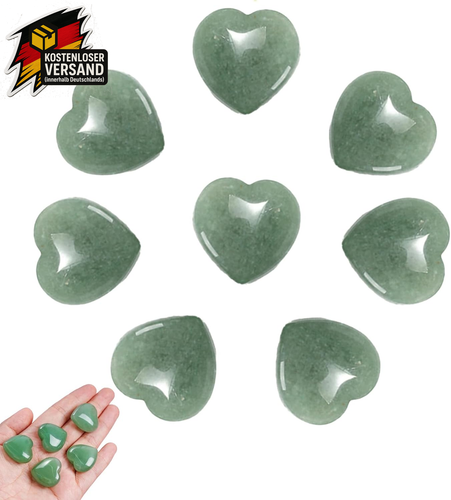 8 Stück Rosenquarz, Herz Edelsteine, Grünes Herz Rosenquarz Stein, Herz Stein, K 8 Stück Rosenquarz, Herz Edelsteine, Grünes Herz Rosenquarz Stein, Herz Stein, K