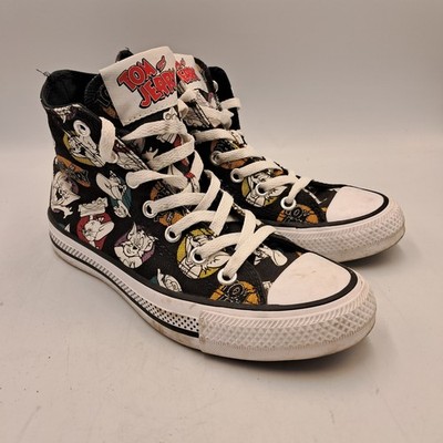 Converse All Star Chuck Taylor Tom and Jerry Schwarz Hi Top Sneaker UK 4,5 Schuhe
