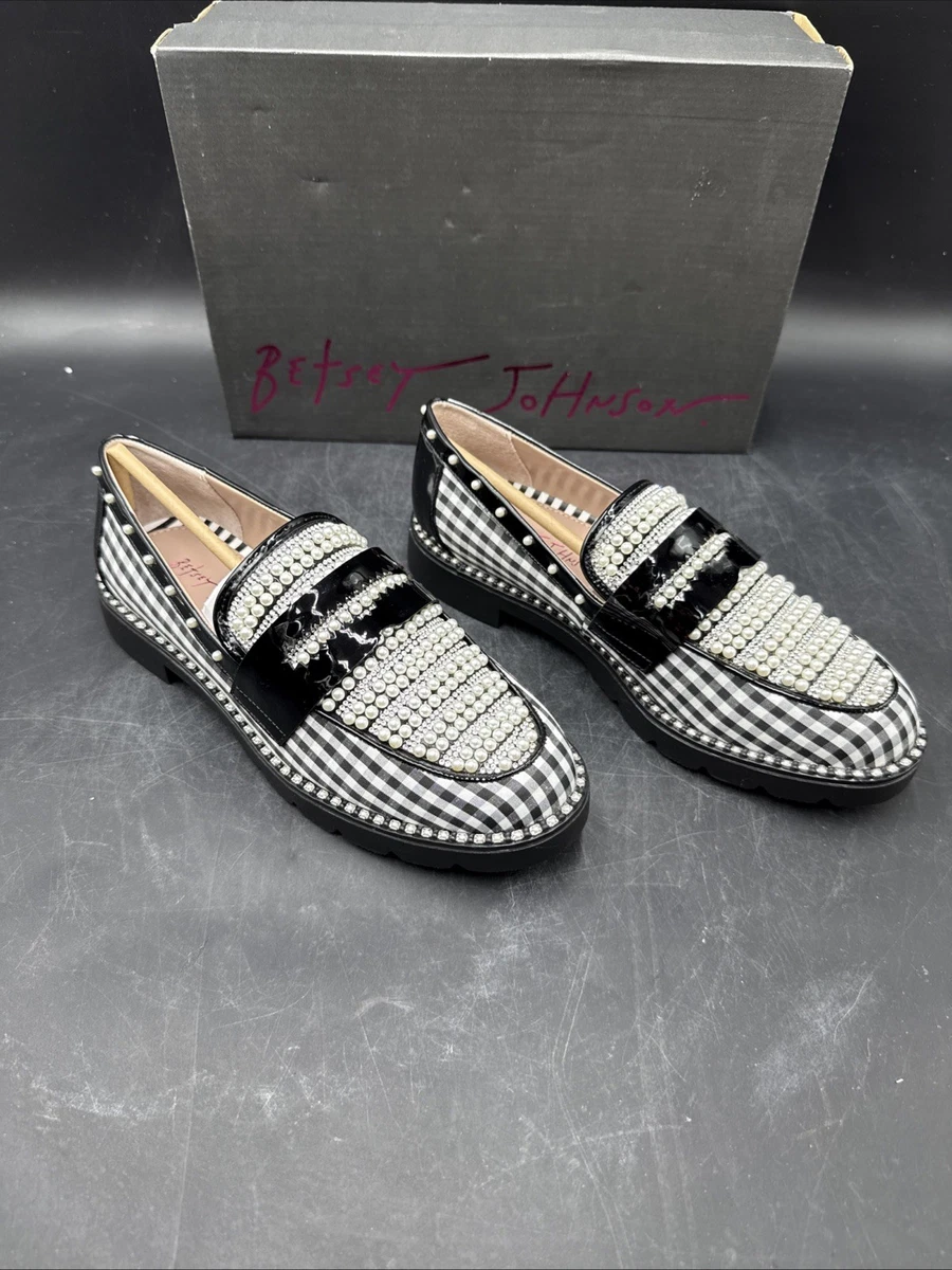 Betsey Johnson Evaline - Mocassino Donna Con Pois E Fiocco, Slip-on
