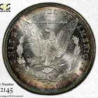 1881-S__Ms 63__Morgan Silver Dollar__Nice, Dual Rim Toning__PCGS, Unc Coin