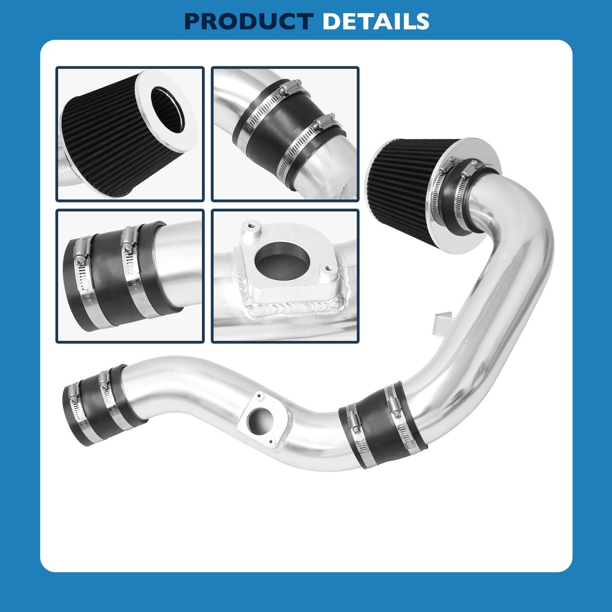 For 02-07 Subaru Impreza WRX STI 2.0L 2.5L Turbo Cold Air Intake