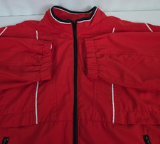 Vintage 90s Tail Sport Colorblock Windbreaker Jacket Red Black Mens Sz Large