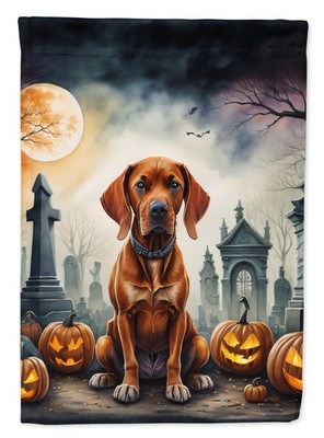 Caroline's Treasures Vizsla Spooky Halloween Garden Flag DAC2056GF