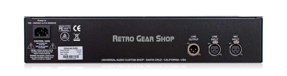 Universal Audio LA-610 MKII Tube Channel Strip Preamp / EQ / Compressor LA610 - Image 3 of 3