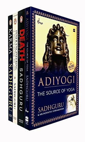 Sadhguru Collection 4 Books Set (Adiyogi The Source of Yoga, Death, I | Sadhguru
