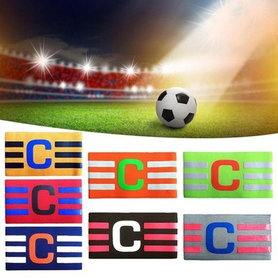 Buntes Fußball Soccer Kapitän Armband elastisch Nylon für Sportliebhaber