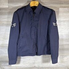 Vintage US Air Force Jacket Lightweight Blue 1157 Staff Sergeant Size 38R READ