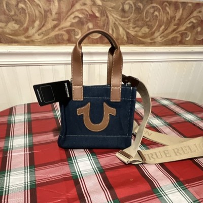 True Religion Denim Mini Tote Crossbody Handbag