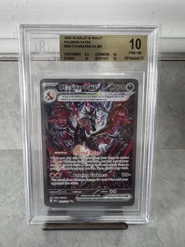 2024 Paldean Fates Charizard EX SIR #234 BGS 10 Pristine POP 14