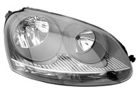 Scheinwerfer Rechts FüR VW Golf 5 + Jetta 3 1K Halogen H7 Grau + LWR Stellmotor