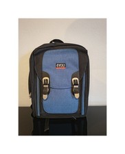 Rucksack, 4YOU, schwarz, Jeans, mit Schnallen